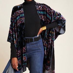 COPY - Anthropologie Titania Burnout Velvet Kimono